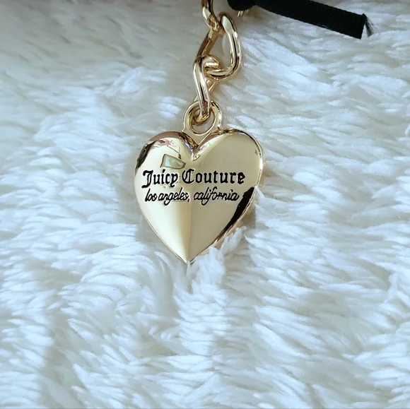 Juicy🍊 Couture Pink Clay Velour Heart🩷 Zip Around Coin Purse - NWT - Picture 8 of 16